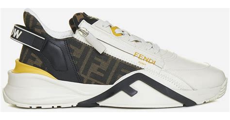 fendi sole ff 0089 s|Shop Fendi Flow Leather Sneakers .